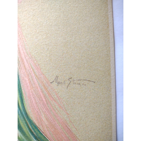 Victorian Art Print Women Singer Songbook Lithograph 1909 Original Maud Stumm - Picture 3 of 5